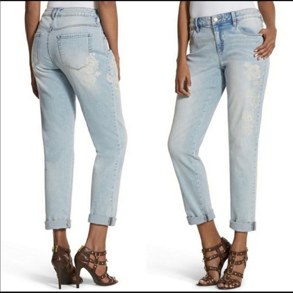 Chico’s Jeans - Platinum Light Wash Skimmer - Picture 4 of 5